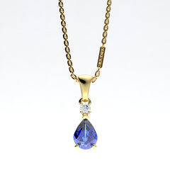 18K GOLD AMOUR BLEU PENDANT - MARCVS JOYEROS  18K GOLD AMOUR BLEU PENDANT - MARCVS JOYEROS
