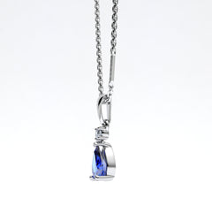 18K GOLD AMOUR BLEU PENDANT - MARCVS JOYEROS  18K GOLD AMOUR BLEU PENDANT - MARCVS JOYEROS