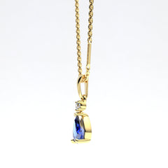 18K GOLD AMOUR BLEU PENDANT - MARCVS JOYEROS  18K GOLD AMOUR BLEU PENDANT - MARCVS JOYEROS
