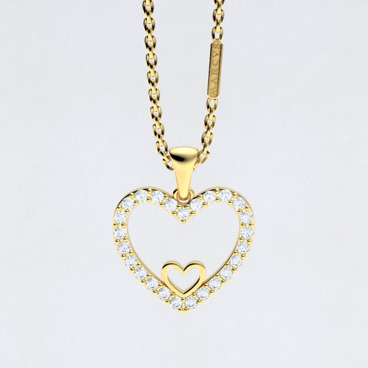 DIJE CORAZON ORO 18K - MARCVS JOYEROS