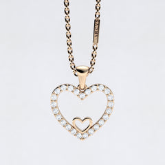 18K GOLD HEART PENDANT - MARCVS JOYEROS  18K GOLD HEART PENDANT - MARCVS JOYEROS