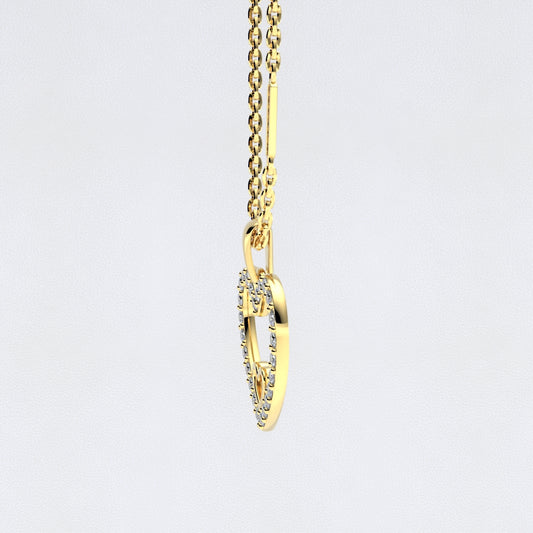 DIJE CORAZON ORO 18K - MARCVS JOYEROS