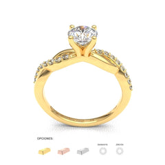 EMMA 18K GOLD ENGAGEMENT RING - MARCVS JOYEROS EMMA 18K GOLD ENGAGEMENT RING - MARCVS JOYEROS