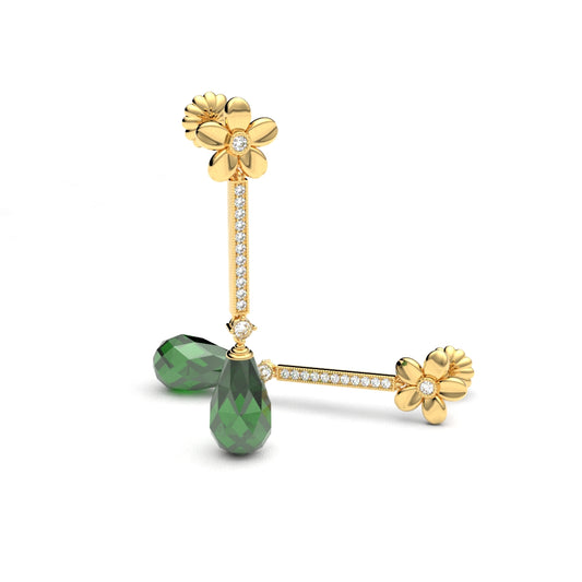 IRINA ARETES ORO 18K - MARCVS JOYEROS