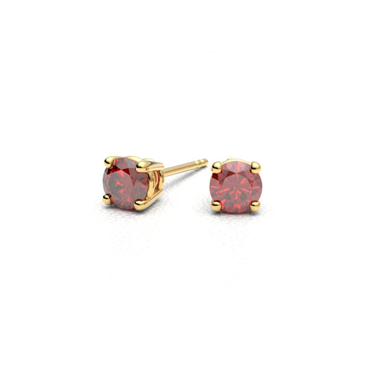 IVETTE ROUGE ARETES ORO 18K - MARCVS JOYEROS