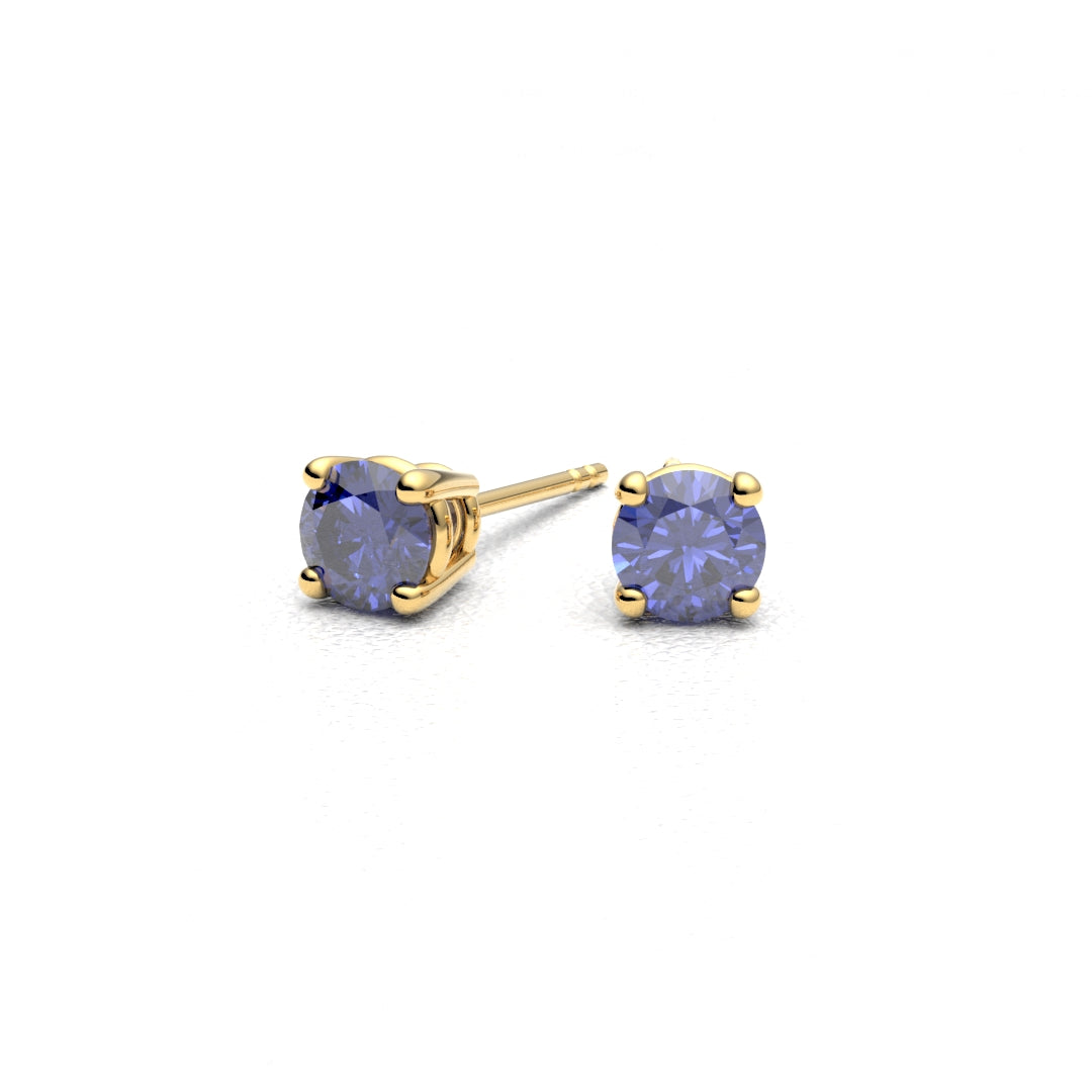 IVETTE BLEU 18K GOLD EARRINGS - MARCVS JOYEROS