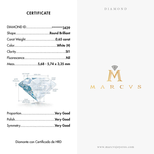 NATURAL DIAMOND DN2022CD13439HRD - MARCVS JOYEROS