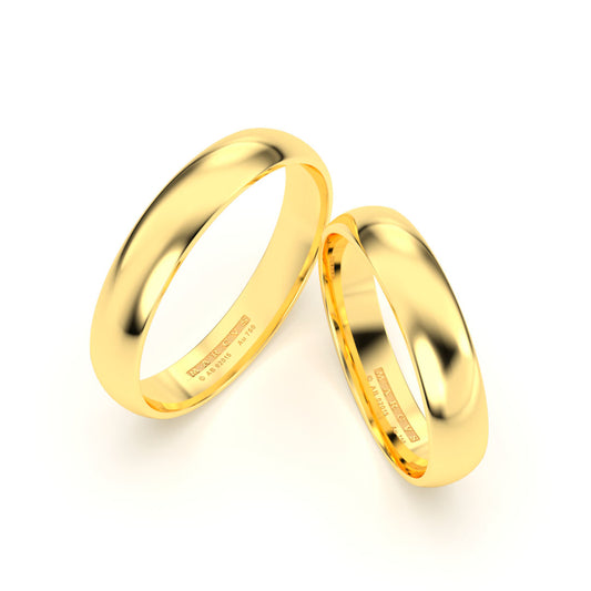 CLASSIC WEDDING RINGS 18K GOLD ABCL2015AN4 - MARCVS JOYEROS