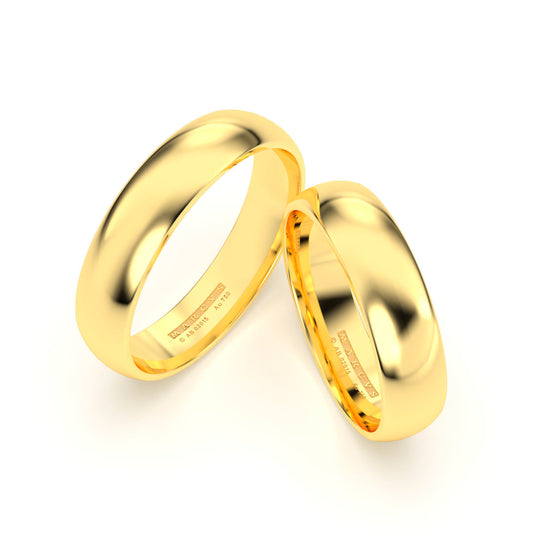 CLASSIC WEDDING RINGS 18K GOLD ABCL2015AN5 - MARCVS JOYEROS