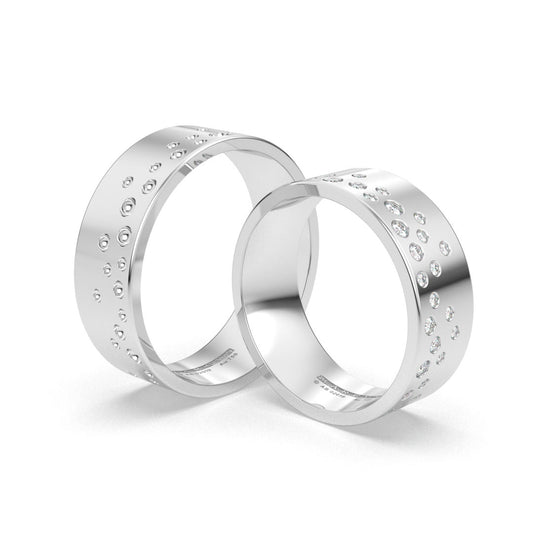 ANNIK ANILLOS DE BODA ORO BLANCO 18K - MARCVS JOYEROS