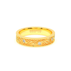 JOSIANE WEDDING RINGS 18K YELLOW GOLD - MARCVS JOYEROS JOSIANE WEDDING RINGS 18K YELLOW GOLD - MARCVS JOYEROS