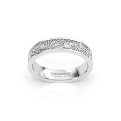 JOSIANE WEDDING RINGS 18K WHITE GOLD - MARCVS JOYEROS JOSIANE WEDDING RINGS 18K WHITE GOLD - MARCVS JOYEROS