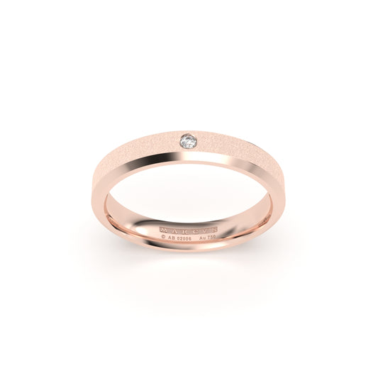 CAPRICCIO WEDDING RINGS 18K ROSE GOLD - MARCVS JOYEROS