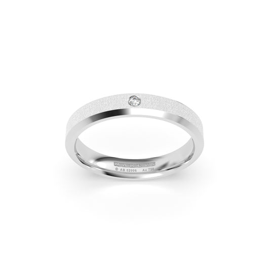 CAPRICCIO WEDDING RINGS 18K WHITE GOLD - MARCVS JOYEROS