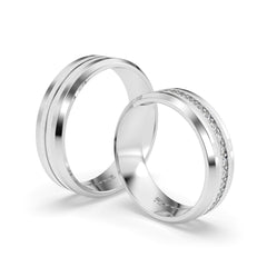 CAPRICCIO LUM WEDDING RINGS 18K WHITE GOLD - MARCVS JOYEROS CAPRICCIO LUM WEDDING RINGS 18K WHITE GOLD - MARCVS JOYEROS