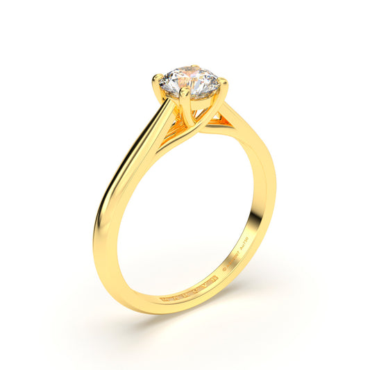 CHLOE 18K GOLD ENGAGEMENT RING - MARCVS JOYEROS