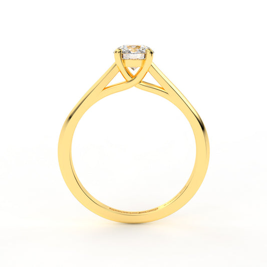 CHLOE 18K GOLD ENGAGEMENT RING - MARCVS JOYEROS