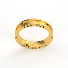 CINNIA WEDDING RINGS 18K YELLOW GOLD - MARCVS JOYEROS CINNIA WEDDING RINGS 18K YELLOW GOLD - MARCVS JOYEROS