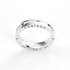CINNIA WEDDING RINGS 18K WHITE GOLD - MARCVS JOYEROS CINNIA WEDDING RINGS 18K WHITE GOLD - MARCVS JOYEROS