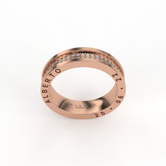 CINNIA WEDDING RINGS 18K ROSE GOLD - MARCVS JOYEROS CINNIA WEDDING RINGS 18K ROSE GOLD - MARCVS JOYEROS