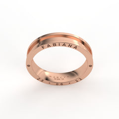 CINNIA WEDDING RINGS 18K ROSE GOLD - MARCVS JOYEROS CINNIA WEDDING RINGS 18K ROSE GOLD - MARCVS JOYEROS