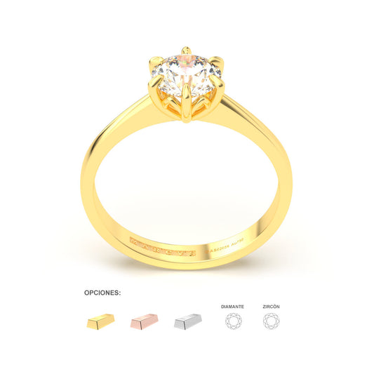 FANNY ENGAGEMENT RING 18K GOLD - MARCVS JOYEROS