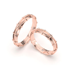 DAFNE WEDDING RINGS 18K GOLD - MARCVS JOYEROS DAFNE WEDDING RINGS 18K GOLD - MARCVS JOYEROS