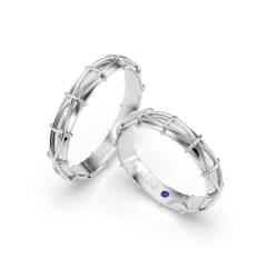DAFNE WEDDING RINGS 18K GOLD - MARCVS JOYEROS DAFNE WEDDING RINGS 18K GOLD - MARCVS JOYEROS