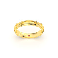 DAFNE WEDDING RINGS 18K GOLD - MARCVS JOYEROS DAFNE WEDDING RINGS 18K GOLD - MARCVS JOYEROS