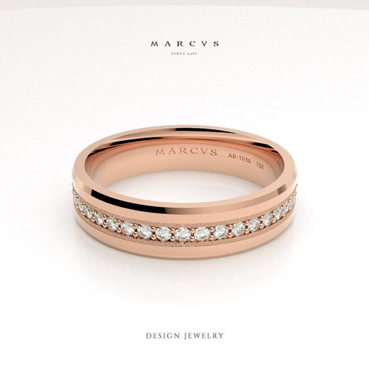 DIONE WEDDING RINGS ROSE GOLD 18K - MARCVS JOYEROS