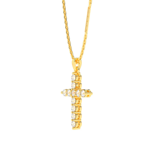 DIJE CRUZ DI-2006 ORO 18K - JOYERIA MARCVS