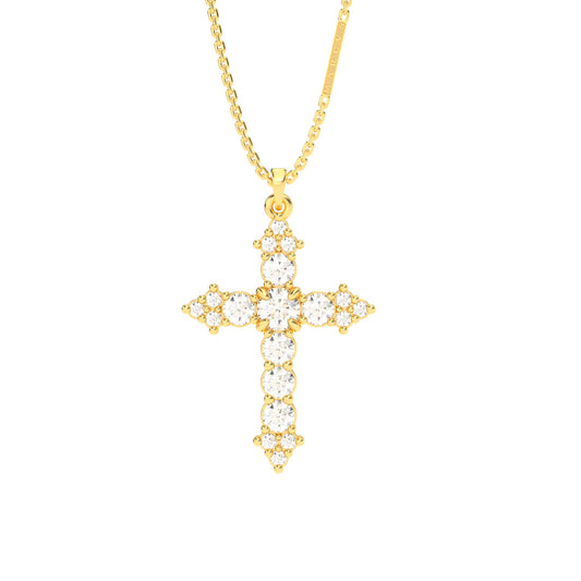 DIJE CRUZ DI-2007 ORO 18K - JOYERIA MARCVS
