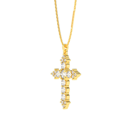 DIJE CRUZ DI-2007 ORO 18K - JOYERIA MARCVS