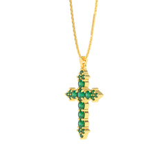 18K GOLD SHANTAL PENDANT - MARCVS JOYEROS  18K GOLD SHANTAL PENDANT - MARCVS JOYEROS