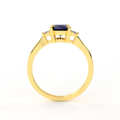 NATALI BLEU 18K GOLD ENGAGEMENT RING - MARCVS JOYEROS NATALI BLEU 18K GOLD ENGAGEMENT RING - MARCVS JOYEROS