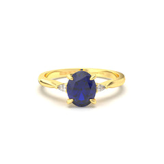 NATALI BLEU 18K GOLD ENGAGEMENT RING - MARCVS JOYEROS NATALI BLEU 18K GOLD ENGAGEMENT RING - MARCVS JOYEROS