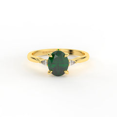 NATALI 18K GOLD ENGAGEMENT RING - MARCVS JOYEROS NATALI 18K GOLD ENGAGEMENT RING - MARCVS JOYEROS