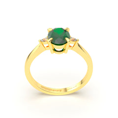 NATALI 18K GOLD ENGAGEMENT RING - MARCVS JOYEROS NATALI 18K GOLD ENGAGEMENT RING - MARCVS JOYEROS