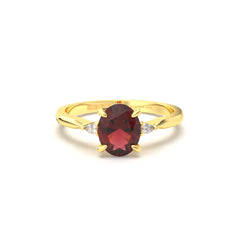 NATALI ROUGE 18K GOLD ENGAGEMENT RING - MARCVS JOYEROS NATALI ROUGE 18K GOLD ENGAGEMENT RING - MARCVS JOYEROS