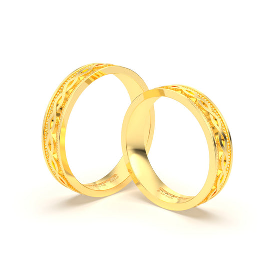 ETHAN ANILLOS DE BODA ORO 18K - MARCVS JOYEROS