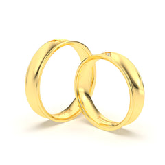 FANCY WEDDING RINGS 18K YELLOW GOLD - MARCVS JOYEROS FANCY WEDDING RINGS 18K YELLOW GOLD - MARCVS JOYEROS
