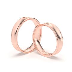 FANCY WEDDING RINGS 18K ROSE GOLD - MARCVS JOYEROS FANCY WEDDING RINGS 18K ROSE GOLD - MARCVS JOYEROS