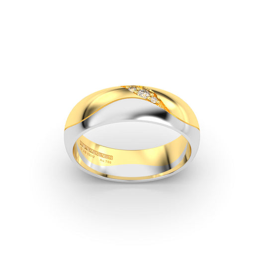 GARLAND WEDDING RINGS 18K GOLD - MARCVS JOYEROS