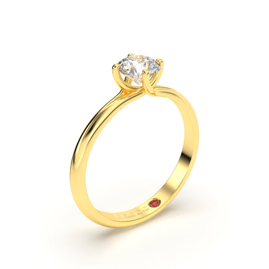 GIULIA 18K GOLD ENGAGEMENT RING - MARCVS JOYEROS