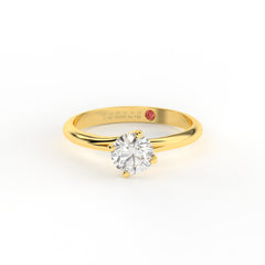 GIULIA 18K GOLD ENGAGEMENT RING - MARCVS JOYEROS GIULIA 18K GOLD ENGAGEMENT RING - MARCVS JOYEROS