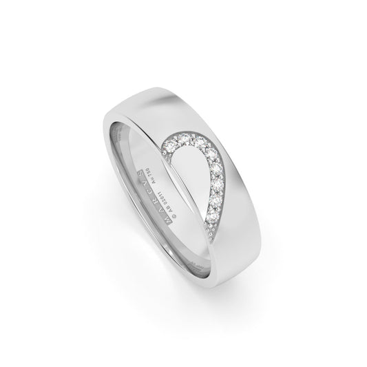 INNAMORATO WEDDING RINGS 18K WHITE GOLD - MARCVS JOYEROS