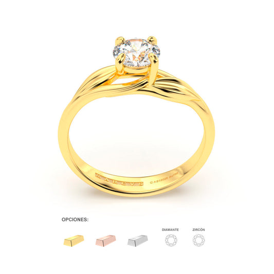 KLERVI ENGAGEMENT RING 18K GOLD - MARCVS JOYEROS