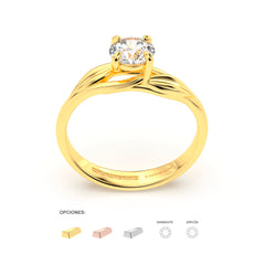 KLERVI ENGAGEMENT RING 18K GOLD - MARCVS JOYEROS KLERVI ENGAGEMENT RING 18K GOLD - MARCVS JOYEROS