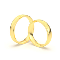 JOSIANE WEDDING RINGS 18K YELLOW GOLD - MARCVS JOYEROS JOSIANE WEDDING RINGS 18K YELLOW GOLD - MARCVS JOYEROS