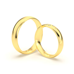 MOUNE WEDDING RINGS 18K YELLOW GOLD - MARCVS JOYEROS MOUNE WEDDING RINGS 18K YELLOW GOLD - MARCVS JOYEROS
